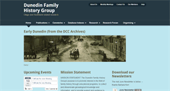 Desktop Screenshot of dunedinfamilyhistory.co.nz